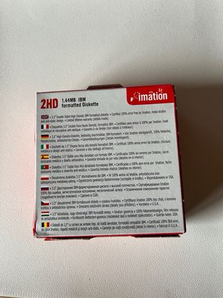 Caja 10 diskettes Imation 2HD 1.44MB IBM
