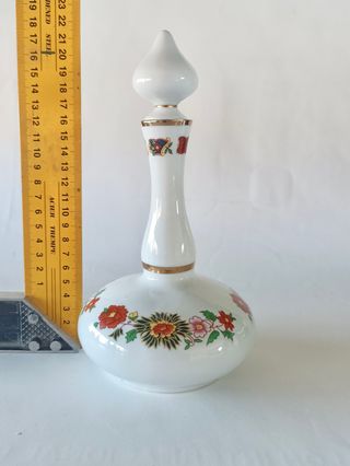 Juego tocador flores rojas vintage