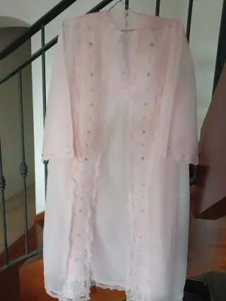 Vestaglia e camicia anni '50 rosa
