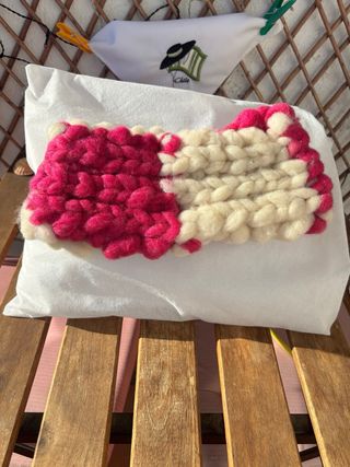 Precioso cuello mapuche hecho a mano, lana oveja