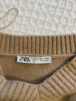 Jersey pico beige Zara