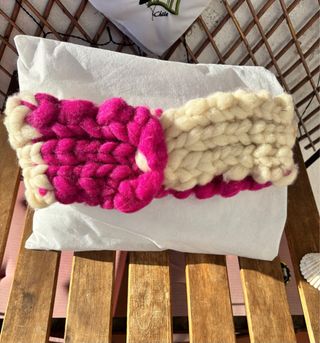 Precioso cuello mapuche hecho a mano, lana oveja