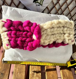 Precioso cuello mapuche hecho a mano, lana oveja