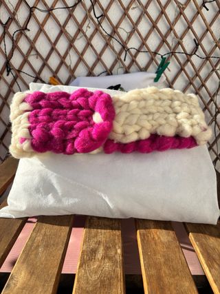 Precioso cuello mapuche hecho a mano, lana oveja