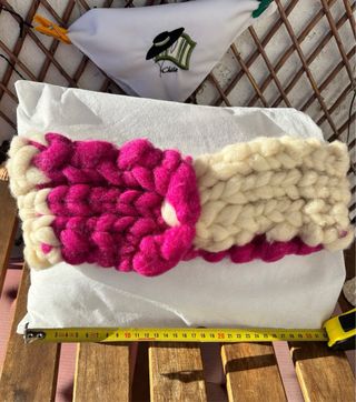 Precioso cuello mapuche hecho a mano, lana oveja