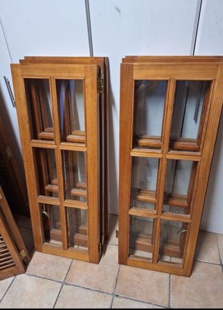 Persianas de madera y cristaleras