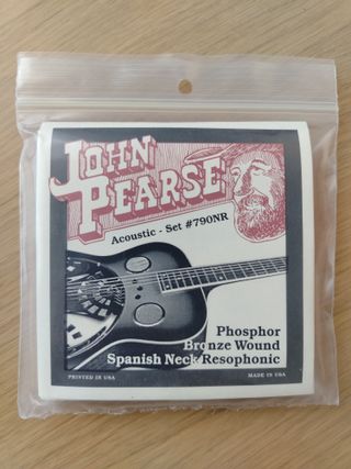 Cuerdas John Pearse 790NR para guitarra resonadora