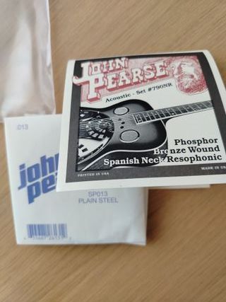Cuerdas John Pearse 790NR para guitarra resonadora