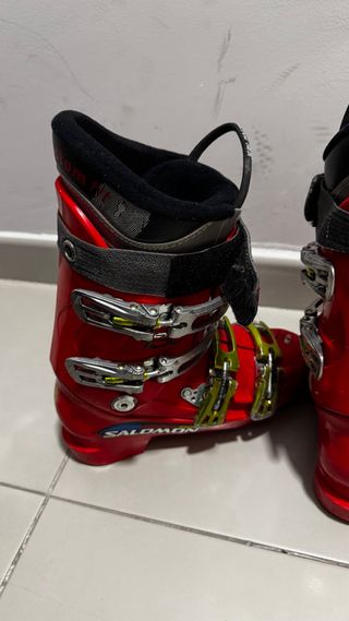 Botas de esquí Salomon rojas Talla 38