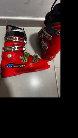 Botas de esquí Salomon rojas Talla 38