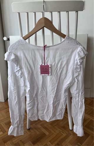 Blusa blanca talla única