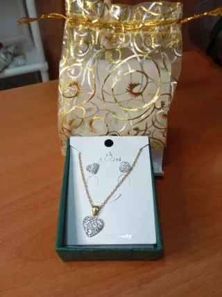 Set Gioielli ASON Cuore con Ciondolo e Orecchini