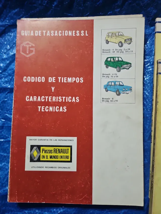 Lote Manuales Taller Renault 8, 6 y 4