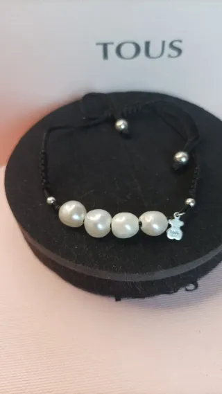 Pulsera Tous perlas y plata