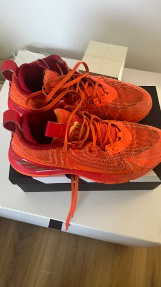 Zapatillas Baloncesto Adidas Naranja/Rojo