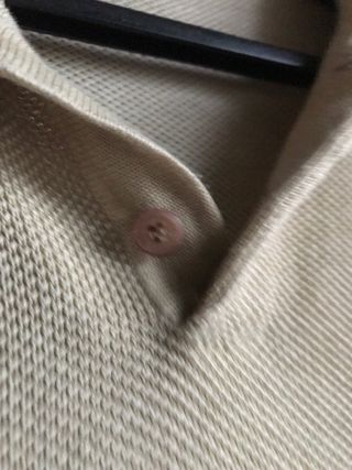 Polo Adolfo Dominguez manga larga beige M