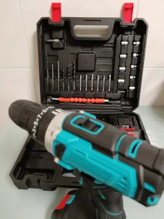 Taladro Atornillador Inalámbrico (2 Baterías)