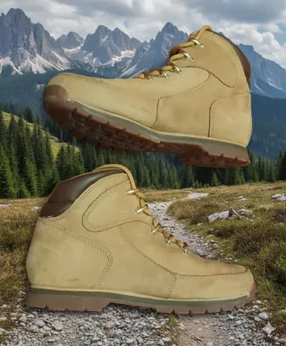 Botas Timberland Marrones y Doradas. Talla 36