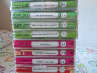 LOTE DE 21 PELICULAS SUPER 8 DIBUJOS ANIMADOS.