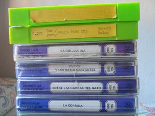 LOTE DE 21 PELICULAS SUPER 8 DIBUJOS ANIMADOS.