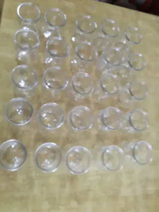 25 Vasos de Vidrio para Yogur