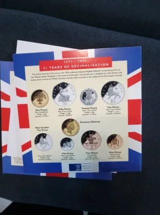 Cofanetto Monete Regno Unito 1992