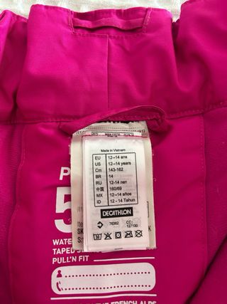 Pantalón de esquí niña 12-14 años