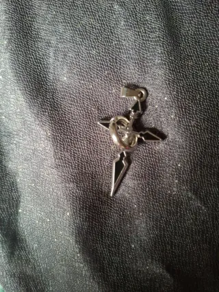 Colgante Cruz Anillo Acero Inoxidable