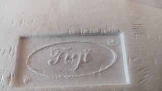 Juego de sake numerado de cerámica azul y blanco