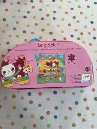 Puzzle infantil de gatos y helados