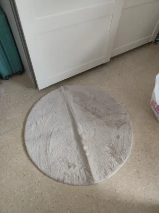 Alfombra redonda suave 80 cm