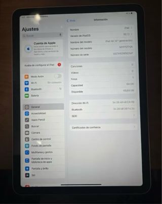 iPad Air 4 64GB Rosa con scatola e cavo