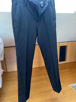 Pantalón H&M Negro Talla 44 Hombre