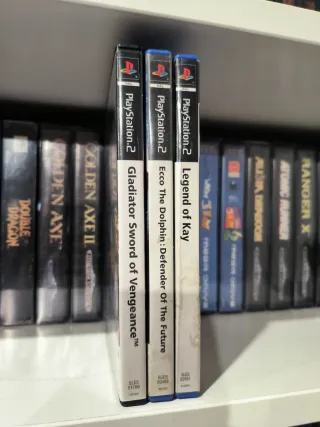 Lote 3 Juegos PS2: Gladiator, Ecco, Kay