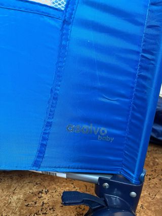 Cuna de viaje azul ASALVO BABY
