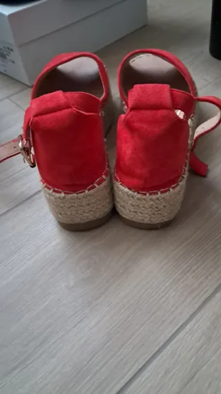 Simius Scarpe Zeppe Rosse