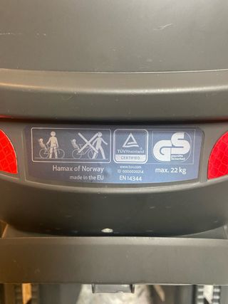 Portabebés bicicleta Hamax