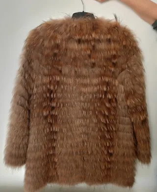 Abrigo de piel auténtica