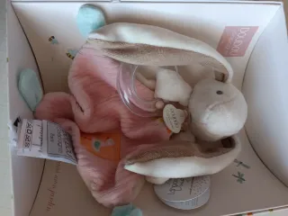 Doudou coniglio con maniglia gengive neonato