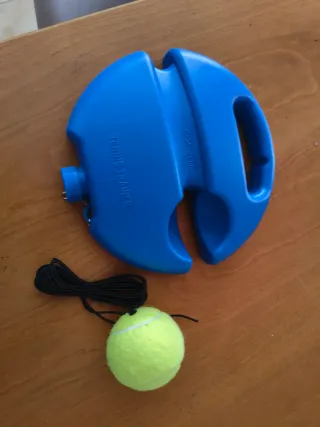 Entrenador de Tenis Azul con Pelota