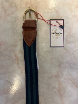 Cinturón El Ganso Talla 100 Rayas Azul/Verde