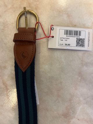 Cinturón El Ganso Talla 100 Rayas Azul/Verde