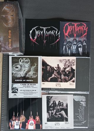 Obituary – Godly Beings 4 CD Box + 5 Postcards