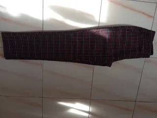 Pantalones de cuadros mujer