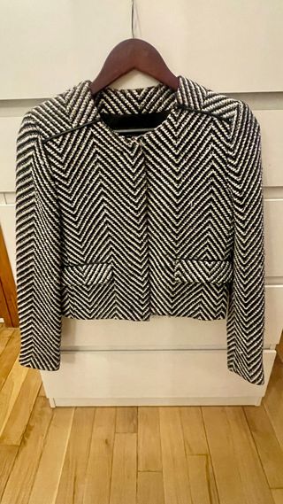 Chaqueta tweed zigzag