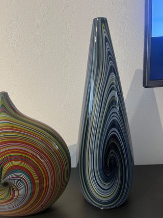 2 vasi Murano in Vetro Multicolore, edizione limit