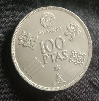 Moneda 100 Pesetas 1980 España '82