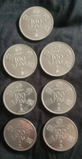 Moneda 100 Pesetas 1980 España '82