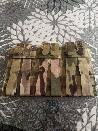 Porta cargador triple elástico Multicam