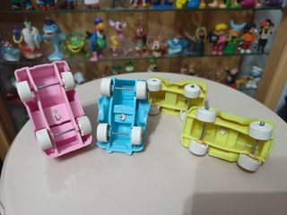 4 COCHES FIGURAS GOMA PVC ALDEA ARCE GISIMA 80´S
